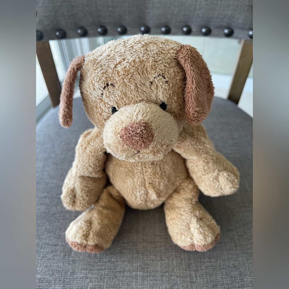2003 TY Pluffies Puppers Brown Puppy Dog Plush 8” Very Soft